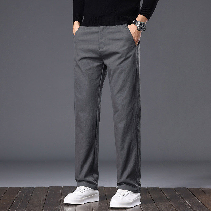 休闲裤男2026春新款高端商务百搭直筒裤子宽松长裤K6983-P35，男装休闲裤，星座610（原A335）