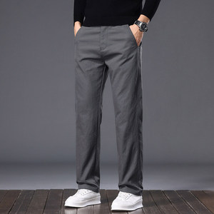 休闲裤男2026春新款高端商务百搭直筒裤子宽松长裤K6983-P35，男装休闲裤，星座610（原A335）