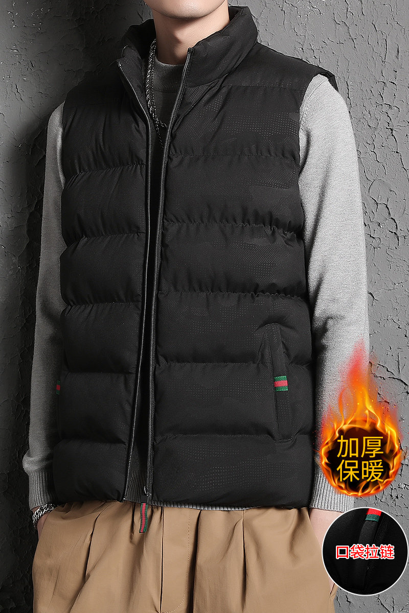 马甲男士冬季韩版潮流加厚保暖背心大码帅气坎肩外套MJ8027,男装棉衣,星座610（原A335）