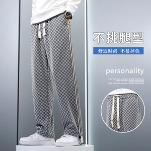 直播高品质款 休闲裤男士直筒秋季时尚百搭潮流阔腿卫裤W图片