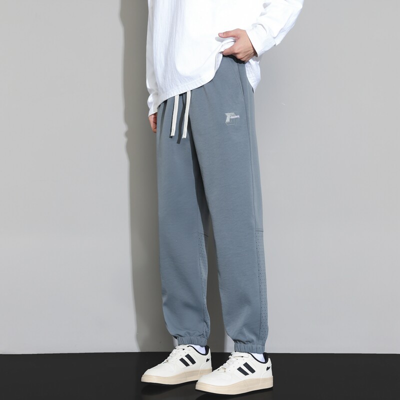 垂感束脚裤男款夏季美式高街潮牌宽松百搭休闲长裤K2721-P35,男装休闲裤,星座610（原A335）