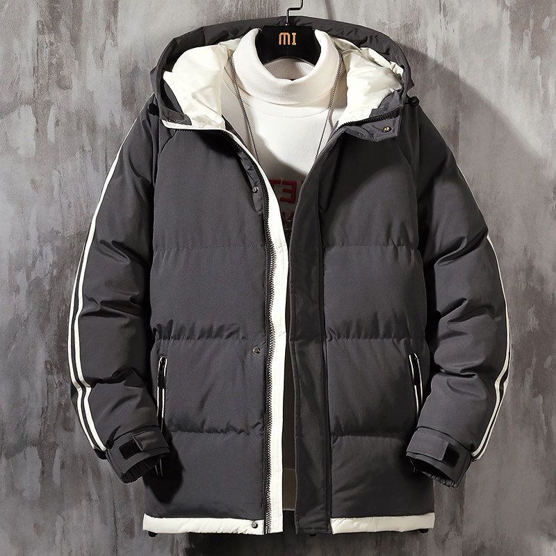 三防面料连帽棉衣男士冬季ins高街加绒加厚羽绒棉服外套M5811-P70,男装棉衣,星座610（原A335）
