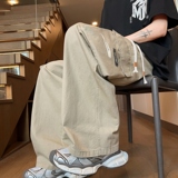 阔腿纯棉裤子男潮牌宽松百搭直筒休闲裤夏季运动工装裤K2711-P52，男装棉裤，星座610（原A335）