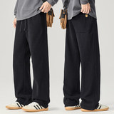 运动休闲裤男款2025美式新品宽松百搭直筒阔腿长裤H806-P40，男装休闲裤，星座610（原A335）