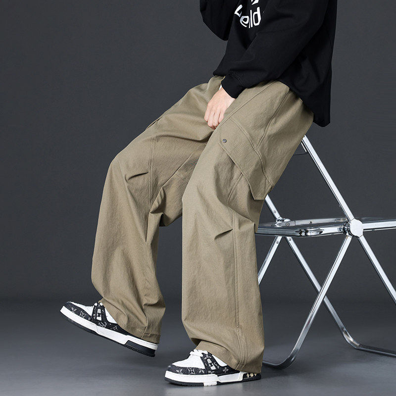 春季新款日系潮牌工装阔腿裤男士休闲百搭潮流直筒宽Q29172-特P35，男装工装外套，星座610（原A335）