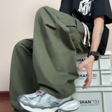 春夏新款美式休闲裤男纯棉简约痞帅工装百搭宽松直筒裤K2713-P52，男装休闲裤，星座610（原A335）