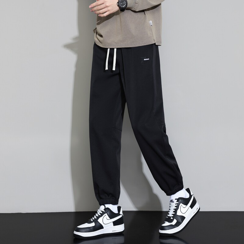 冰丝休闲裤子男士宽松百搭运动裤夏季薄款束脚速干裤K2721-P35,男装休闲裤,星座610（原A335）