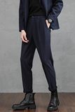 春季裤子男轻熟风轻奢男装直筒垂感高级毛呢小西裤CY86-P48，男装西裤，星座610（原A335）