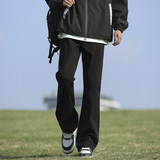 青少年黑色牛仔裤男款宽松直筒裤子2025秋冬新款休闲裤K1930-P45，男装牛仔裤，星座610（原A335）