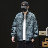 美式高街迷彩拉链夹克外套男宽松休闲工装棒球服潮Q5557-P68，男装夹克，星座610（原A335）