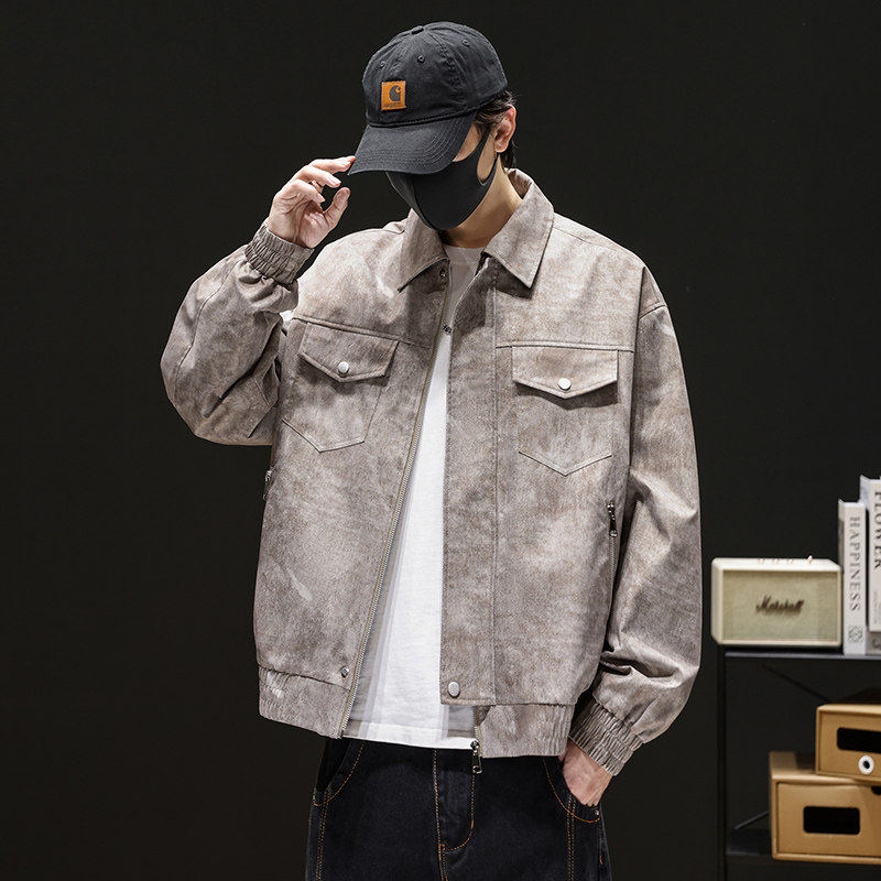 2025秋季新款美式街头时尚外套男潮牌宽松休闲夹克衫Q5556-P78，男装夹克，星座610（原A335）