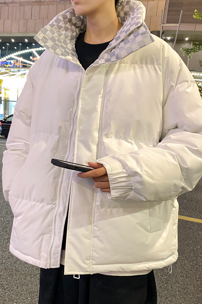 三防面料冬天宽松立领休闲棉袄加厚保暖帅气百搭外套男M666-P75,男装棉衣,星座610（原A335）