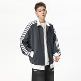 2026春季新款翻领男士长袖运动时尚潮流开衫外套Q5567-P50，女装短外套，星座610（原A335）