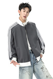 开衫卫衣男美式高街vibe风三道杠条纹运动夹克潮牌外套Q5567-P50，男装夹克，星座610（原A335）