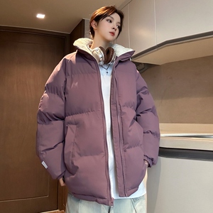 男女同款加绒加厚外层抗寒内层聚热防风防水立领棉服棉袄M111-P70图片