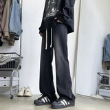 美式微喇牛仔裤男款秋冬松紧腰宽松直筒潮流百搭休闲裤K1931-P45，男装牛仔裤，星座610（原A335）