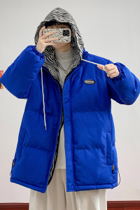 冬季ins韩版潮牌棉袄假两件棉服时尚休闲百搭棉衣外套MY277图片