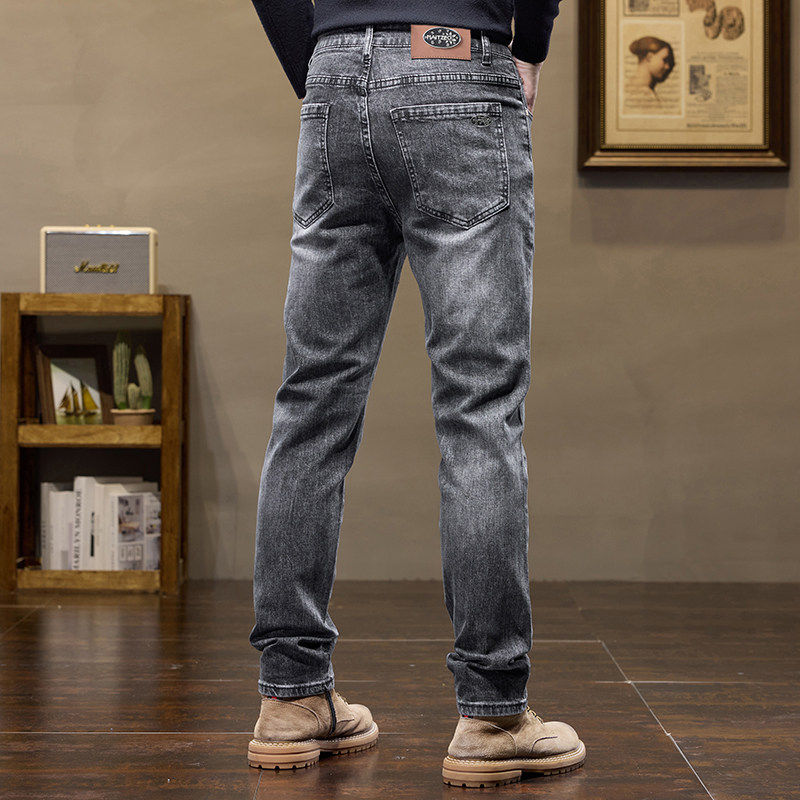 弹力牛仔裤男修身小直筒潮流百搭休闲春季男款潮牌长裤子K879-P52，男装牛仔裤，星座610（原A335）