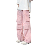 美式潮牌多口袋伞兵工装裤男士夏季新款宽松直筒休闲裤K2701-P40，商品下架区，星座610（原A335）