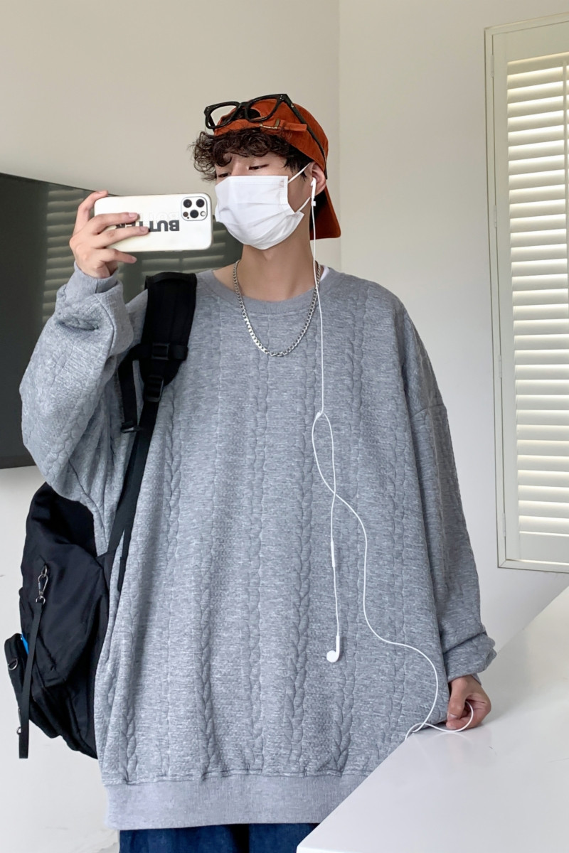 卫衣男秋季2022年潮牌潮流百搭宽松ins港风时尚情侣毛衣WY350,男装卫衣,星座610（原A335）