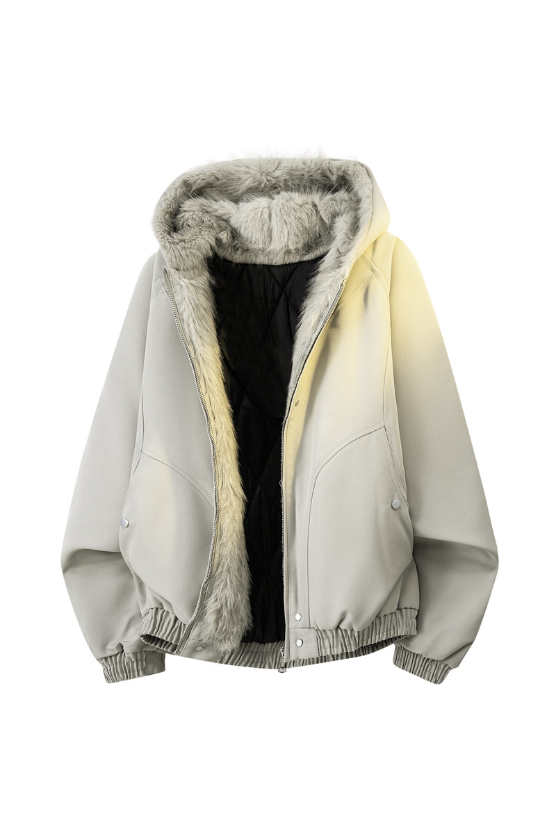 美式迷彩毛领夹棉衣连帽夹克棉服2025冬季加厚外套MY2519-P98,男装夹克,星座610（原A335）