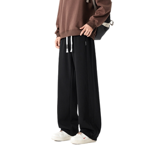 早秋垂感休闲裤男款秋2025潮牌宽松阔腿百搭运动男卫裤Z6901-P38图片