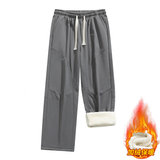 男加绒加厚秋冬款棉裤男士运动宽松直筒休闲卫裤JR29179-特P40，男装休闲裤，星座610（原A335）