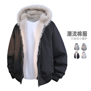 美式棉服男女复古短款加绒保暖情侣外套加厚棉衣夹克MY2524-P95图片