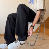 纯棉裤子男款春夏美式宽松直筒阔腿裤重磅工装休闲长裤K8201-P45，男装休闲裤，星座610（原A335）