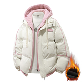 假两件青少年连帽棉衣男女款2025新款冬季加厚保暖棉服MY0888-P82，男装棉衣，星座610（原A335）