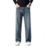 春季美式高街直筒牛仔裤男士复古宽松水洗休闲裤K6669-P55，男装牛仔裤，星座610（原A335）