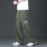 纯棉大口袋工装裤男士春季新款宽松百搭直筒美式休闲裤K2711-P52，男装休闲裤，电商A335