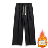 男加绒加厚秋冬款棉裤男士运动宽松直筒休闲卫裤JR29179-特P40，男装休闲裤，星座610（原A335）