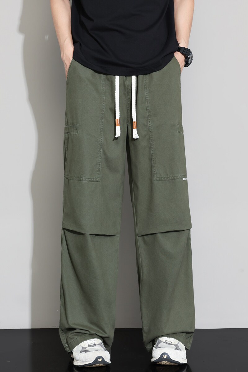 纯棉伞兵裤子男2025春夏季新款宽松潮牌百搭抗皱工装裤K2715-P50,男装休闲裤,星座610（原A335）