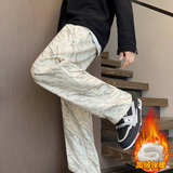 灯芯绒直筒休闲裤子男士冬季加绒款潮牌美式长裤JR29070-特P38，男装卫衣，星座610（原A335）