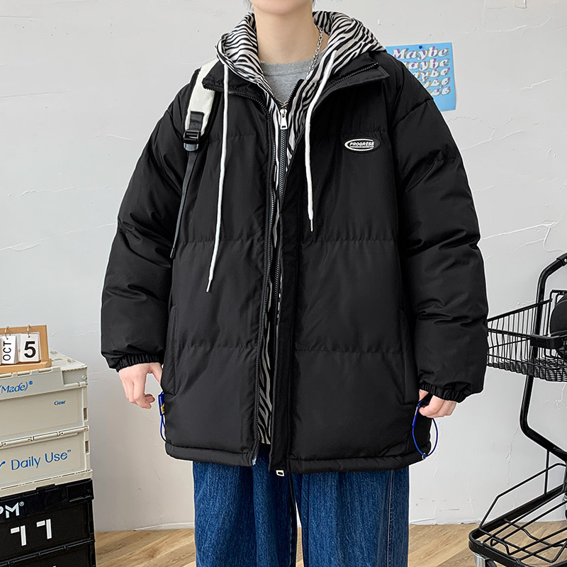 条纹假两件棉衣男士冬季加厚保暖情侣棉服韩版棉袄外套MY277,男装棉衣,星座610（原A335）