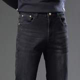 高端秋冬牛仔裤男士修身小脚潮流2025新款休闲长裤子男款K878-P50，男装牛仔裤，星座610（原A335）