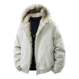 短款连帽毛领棉服男冬季加厚保暖美式复古廓形棉衣外套MY2519-P98，男装棉衣，星座610（原A335）