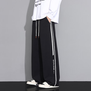 2025秋季新款休闲裤男宽松直筒裤青少年百搭长裤Q29165-特P35，男装休闲裤，星座610（原A335）