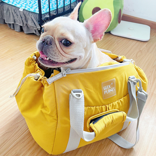 GEEK PLANET宠物外出便携包 户外旅行斜挎手拎背包狗狗车载出行包