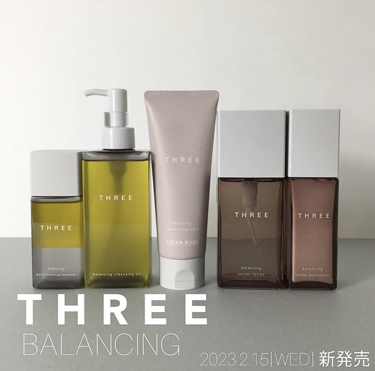 日本代购直邮  THREE 平衡系列 植物卸妆油 洁面 化妆水 乳液