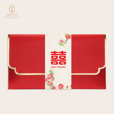 2026新款创意双喜结婚专用红包袋利是封高档红包袋可定制LOGO