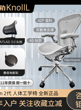 赫曼米勒Aeron 2代 人体工学椅久坐护腰电竞电脑椅 Herman miller