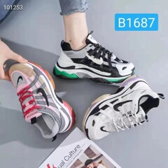 Old father shoes women's 2021 spring and autumn new versatile high rise thick soled super fire sports shoes women's leisure net red tide shoes