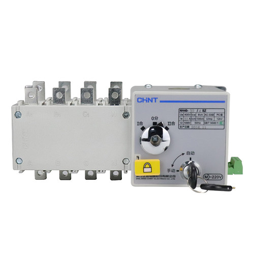 正泰PC级双电源自动转换开关250A隔离型NH42 40-125/4SZ双电源63A