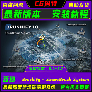 5.7 虚幻 Brushify System 智能地形笔刷系统 SmartBrush UE5.4
