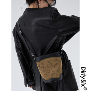 DirtySix  2色 极简风水桶包 原创 Bronson 布朗森骑士水桶