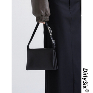 原创 小坂三明治 牛皮三层小方包 DirtySix 