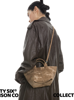 DirtySix /原创 浮光鎏金 馄饨包 新中式3色 缎感丝绒 新牛皮小包