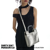 DirtySix 手提斜挎方包 复古褶皱牛皮 原创 Uma乌玛小号杀手包